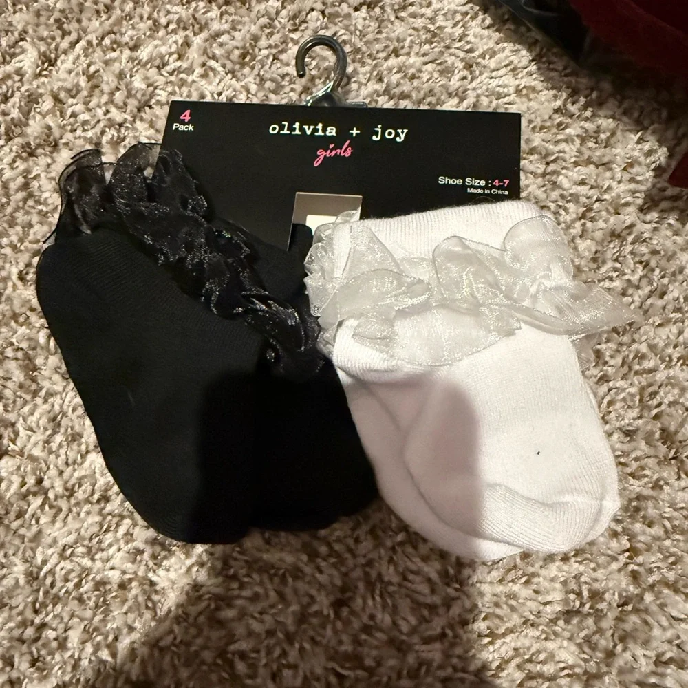 NWT Olivia + Joy Black and White Socks Set